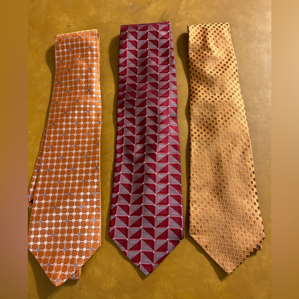 3 Men’s Silk Murano Neck Ties
